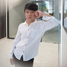 Muat gambar ke penampil Galeri, Shirt/ Kemeja Anak Laki White/ Kidou By Rodeo Junior Patch Label