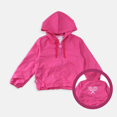Jacket/ Jaket Parasut Anak Perempuan Fuschia/ Rodeo Junior Girl Match Point
