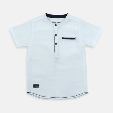 Shirt/ Kemeja Anak Laki Putih/ Rodeo Junior Stylish