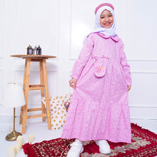 Load image into Gallery viewer, Maxi Dress/ Ghamis Anak Perempuan Pink/ Rodeo Junior Girl Sunny Garden