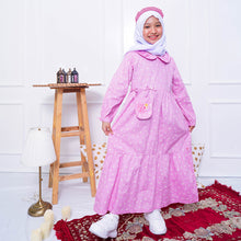 Load image into Gallery viewer, Maxi Dress/ Ghamis Anak Perempuan Pink/ Rodeo Junior Girl Sunny Garden