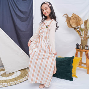 Maxi Overall/ Dress Panjang Anak Coklat/ Daisy Never Look Back