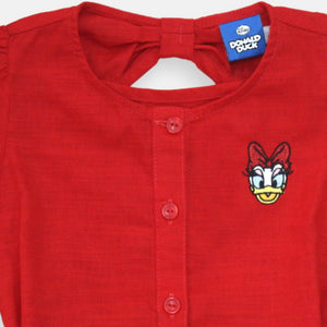 Shirt/ Kemeja Anak Perempuan Merah/ Daisy Ribbons
