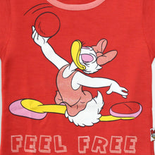 Muat gambar ke penampil Galeri, Tshirt/ Kaos Anak Perempuan Merah/ Daisy Duck Feel Free
