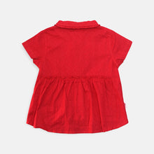 Load image into Gallery viewer, Shirt/ Kemeja Anak Perempuan Red/ Rodeo Junior Girl Basic Look