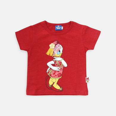 Tshirt/ Kaos Anak Perempuan Red/ Daisy Lucky Days