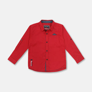 Shirt/ Kemeja Anak Laki Merah/ Rodeo Junior Famous Style Wear