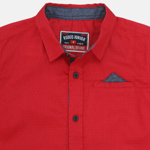 Shirt/ Kemeja Anak Laki Merah/ Rodeo Junior Famous Style Wear