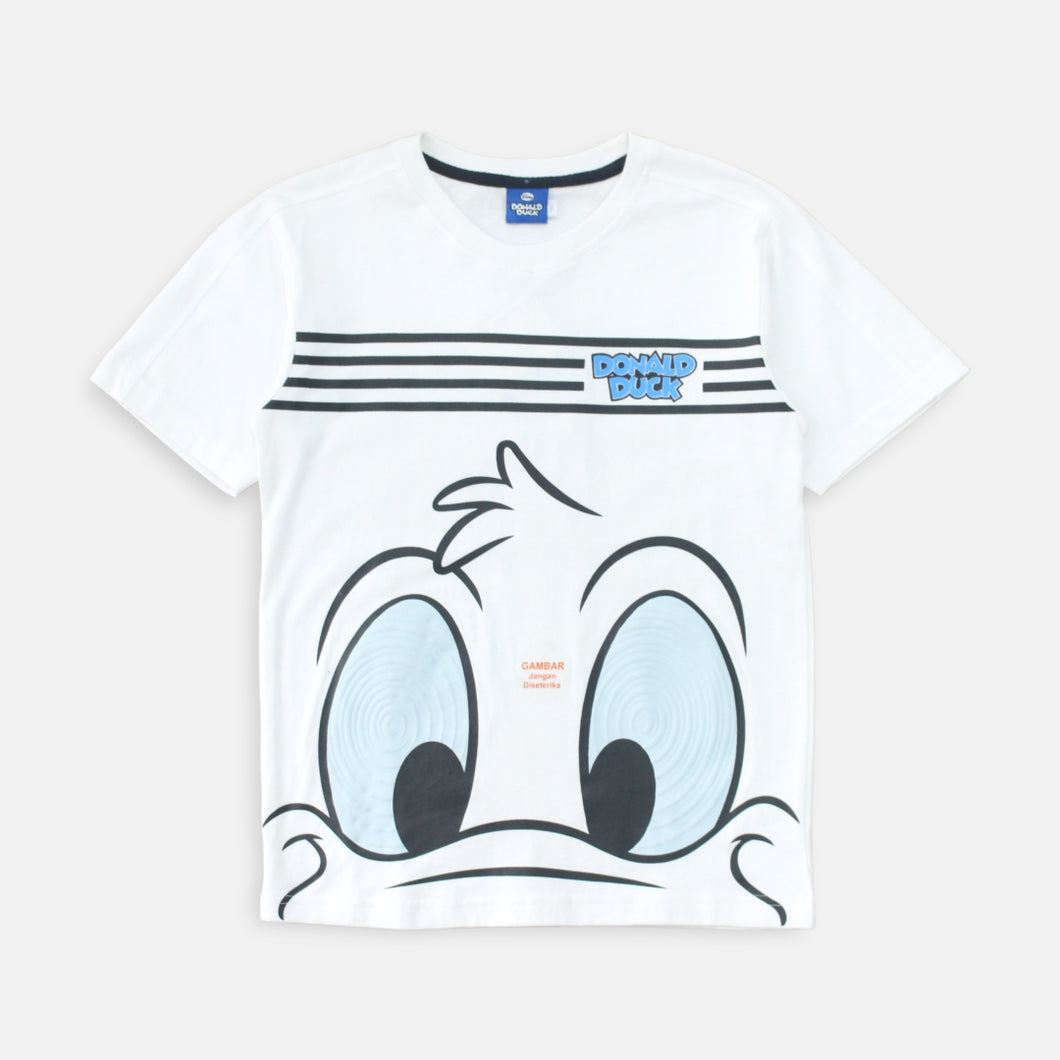 Tshirt/ Kaos Anak Laki Putih/ Donald Duck Look Fashion