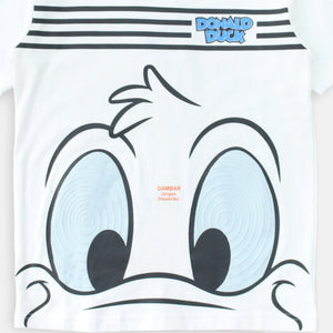 Tshirt/ Kaos Anak Laki Putih/ Donald Duck Look Fashion