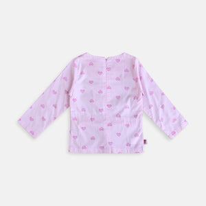 Shirt/ Kemeja Anak Perempuan Pink/ Rodeo Junior Girl Love Print